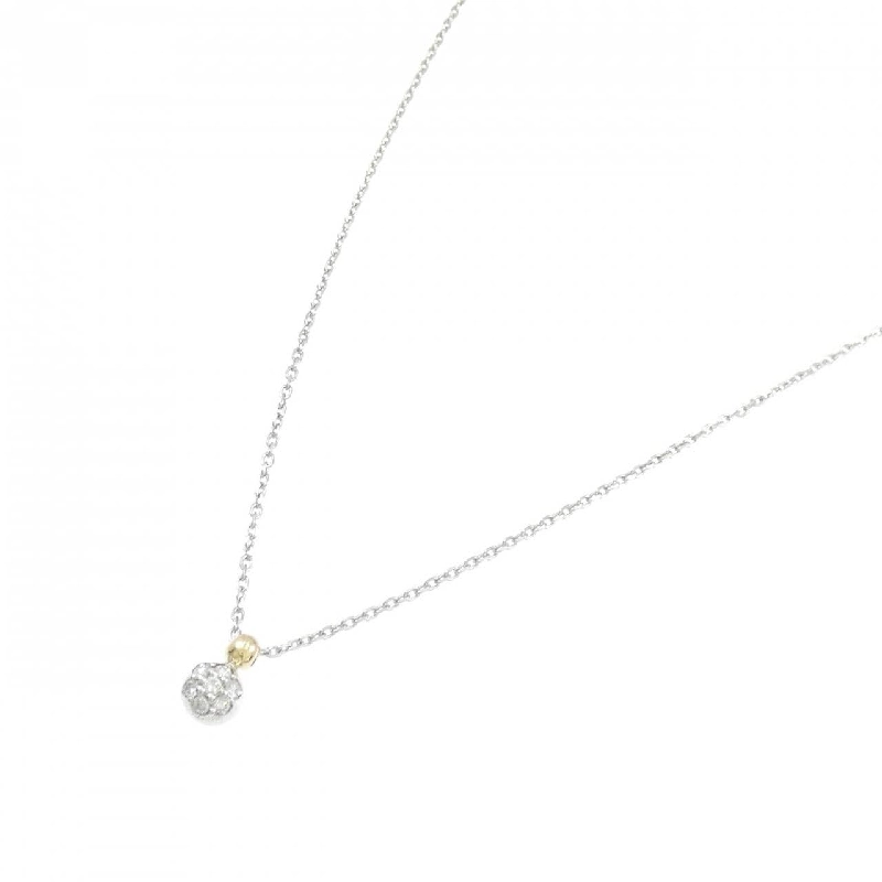 Dây chuyền kim cương PT900/K18YG/PT850 0.07CT - Hàng hiệu Chính hãng 863978