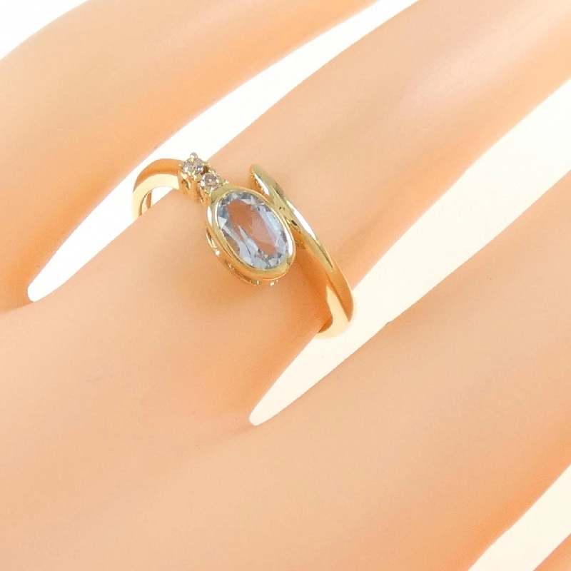 Nhẫn Blue Topaz K18YG - Hàng hiệu Chính hãng 855925