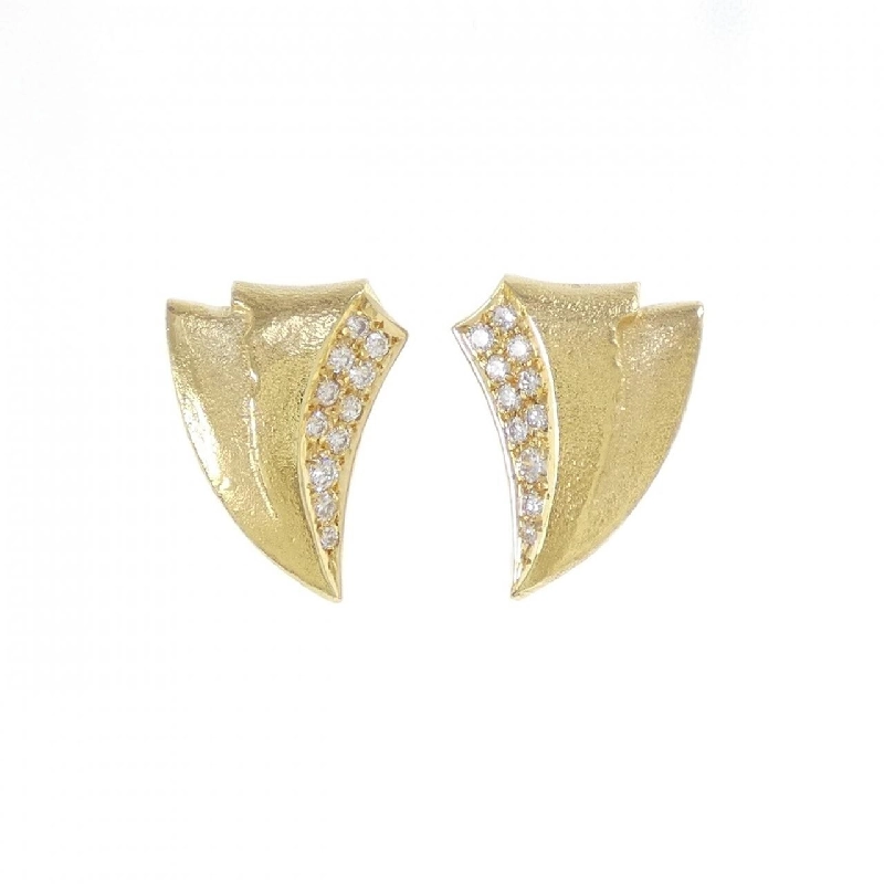 Bông tai kim cương 750YG - Hàng hiệu Authentic 870314