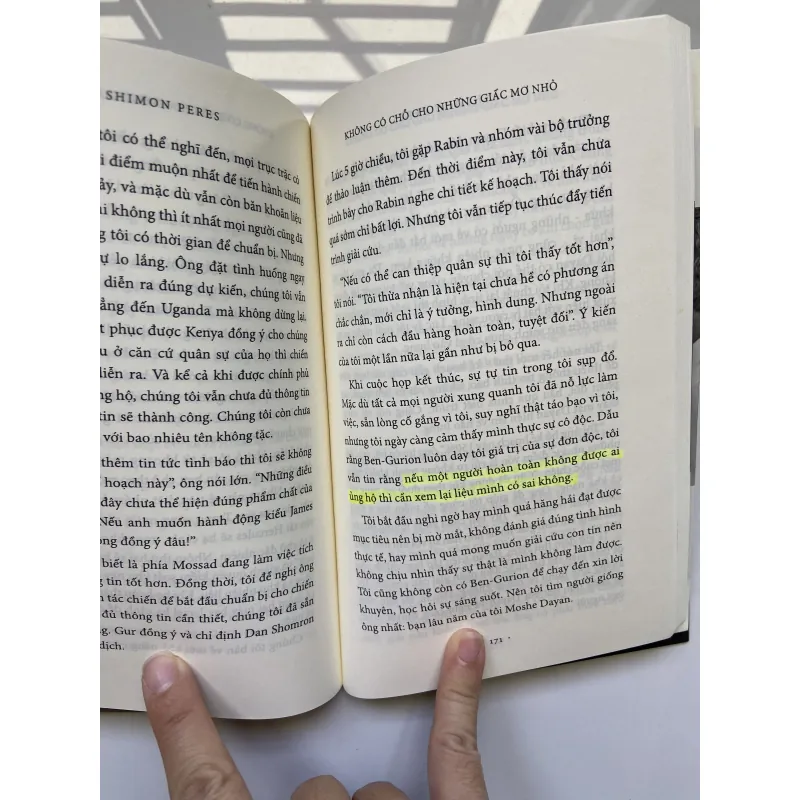 Không có chỗ cho những giấc mơ nhỏ - Shimon Peres , đã qua sử dụng 747859