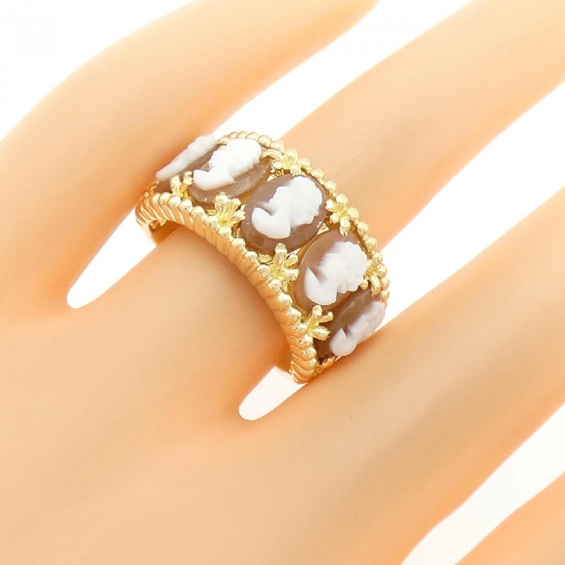 Nhẫn Shell Cameo K18YG 666928