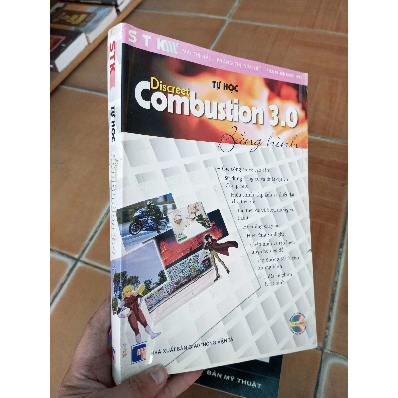 (Sách cũ SCGR) Tự học discreet combustion 3.0 bằng hình - Thị Hải 2005 VAVO-A2 Blogmeo090426 1014089