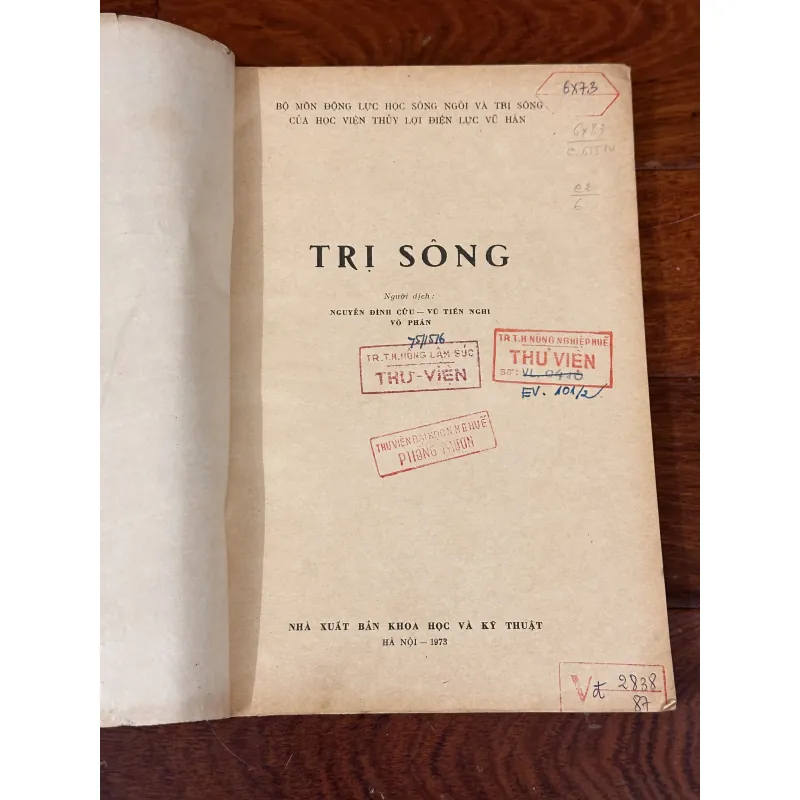 | TRỊ SÔNG | sách hiếm 1005071