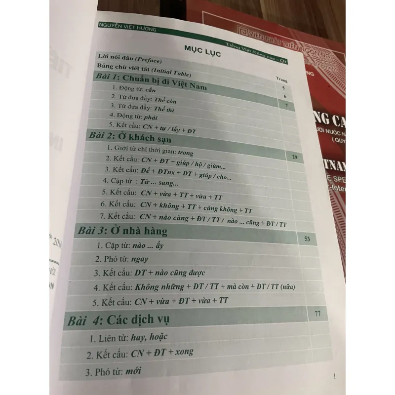 Tiếng Việt nâng cao dành cho người nước ngoài- 2 tập-  sách khổ lớn  760193