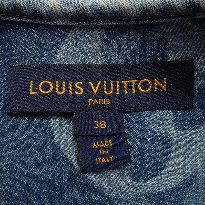 Áo khoác denim Louis Vuitton LOUIS VUITTON Giant Monogram Không cổ FKJA06ZPY 631234