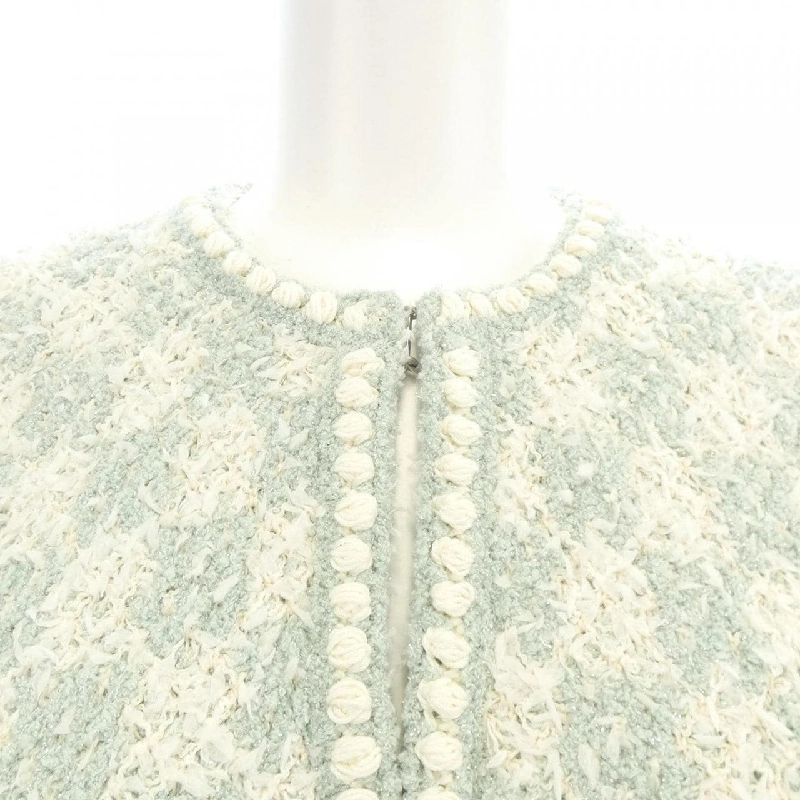 【Mã giảm giá】Áo khoác không cổ CHANEL 641677