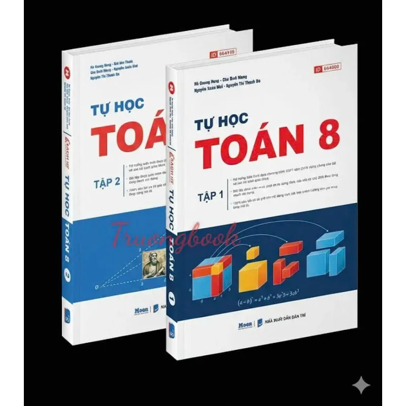Sách 2026 - Tự học Toán 8 Tập 1+2 792795