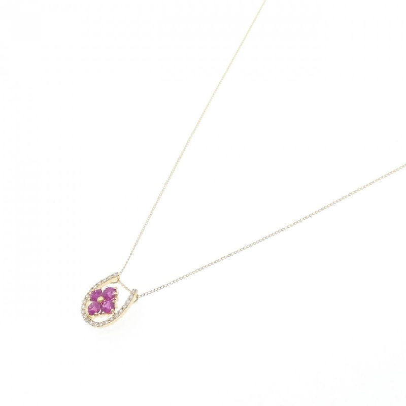 Dây chuyền ruby K18YG 0.50CT - Hàng hiệu chính hãng 862164