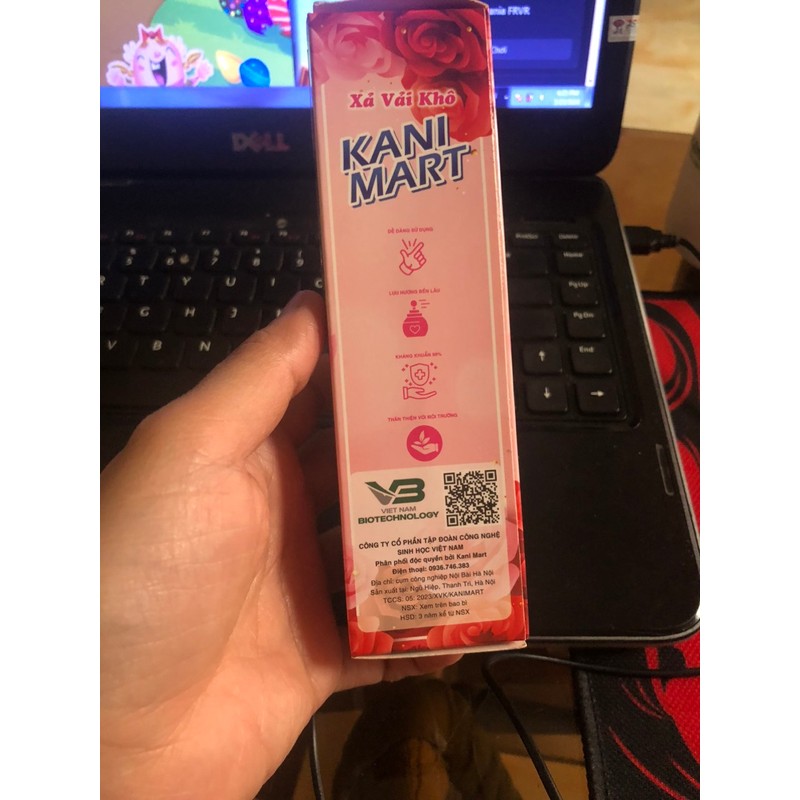 Xả vải khô Kani mart 100ml- hương  nước hoa-  xả khô, xịt thơm quần áo 80504