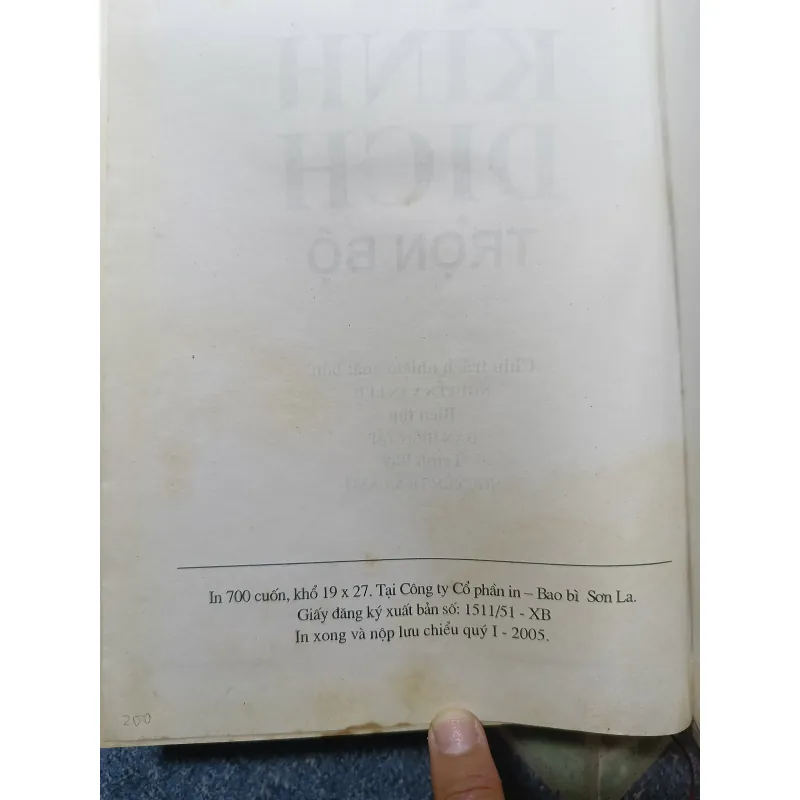 Kinh dịch trọn bộ - Ngô Tất Tố - dịch và chú giải 975112