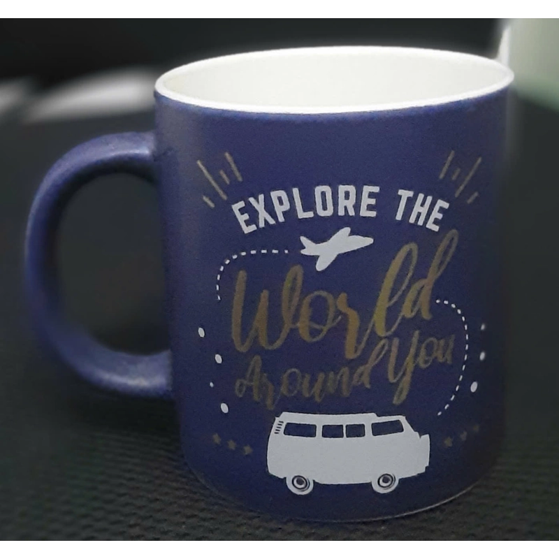 Ly sứ tráng men EXPLORE THE WORLD AROUND YOU, họa tiết siêu đáng yêu và ý nghĩa 548707