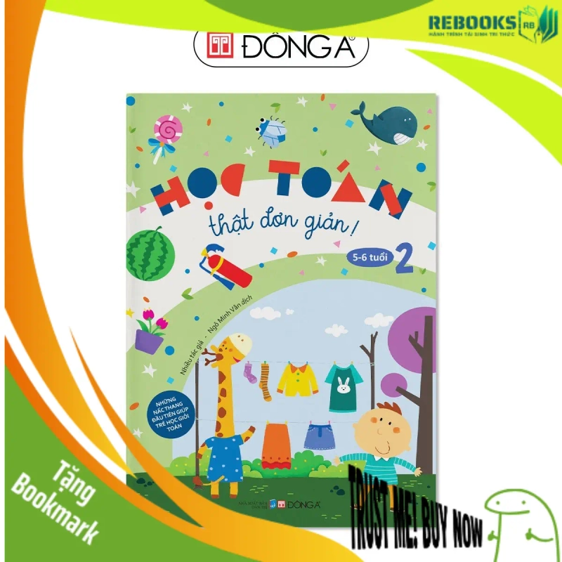 (TẶNG BOOKMARK) Học toán thật đơn giản 5-6 tuổi - T2 - 48 Sách thiếu nhi 945231