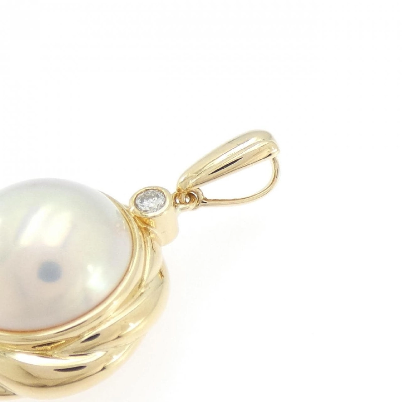 K18YG Mabe Pearl Pendant - Hàng hiệu Authentic 865149