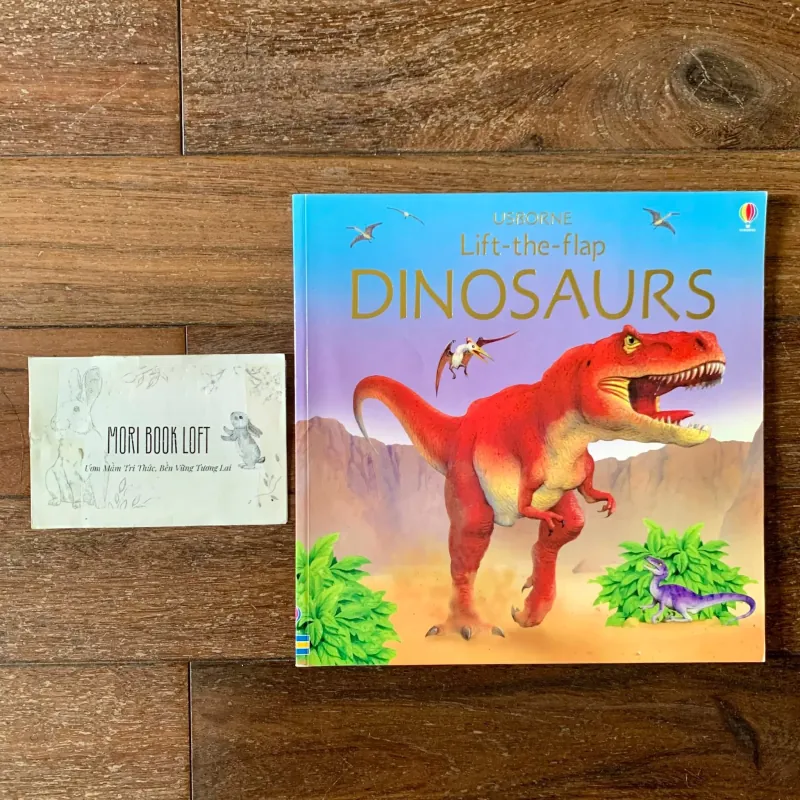 Sách ngoại văn Lift-the-flap Dinosaurs, Used, Bìa mềm, Sách Lật Mở 756490