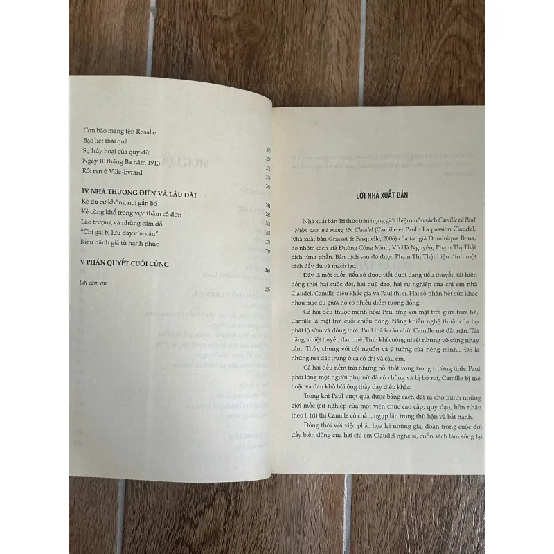 Camille và Paul - Niềm đam mê mang tên Claudel - Dominique Bona (NXB Tri Thức 750277