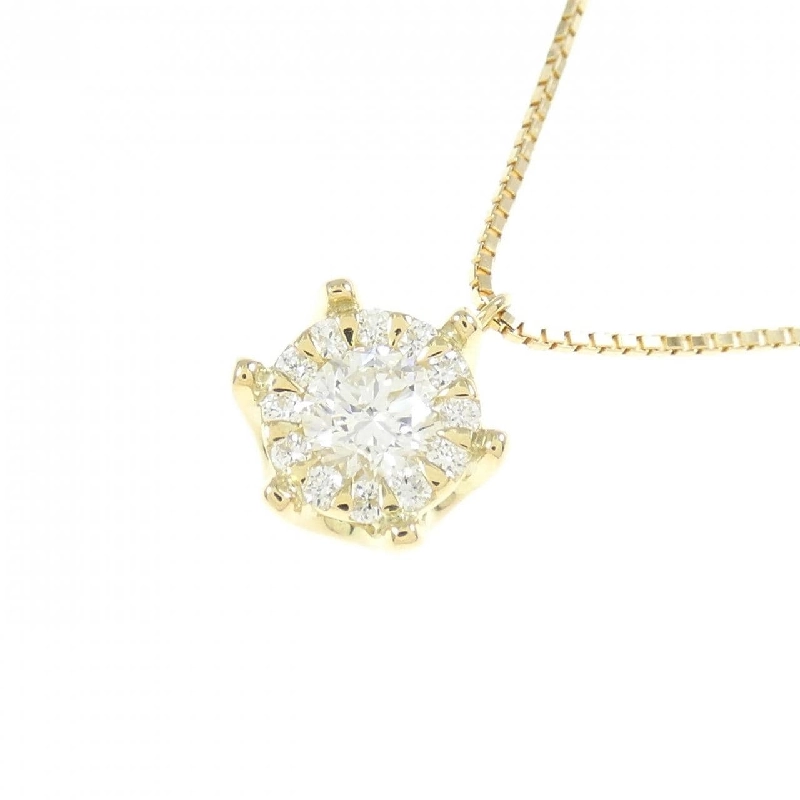 Dây chuyền kim cương K18YG 0.312CT G SI2 Good - Hàng hiệu Chính hãng 872535