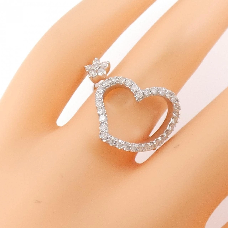 Nhẫn kim cương hình trái tim và ngôi sao Ponte Vecchio 0.55CT - Hàng hiệu Authentic 840557