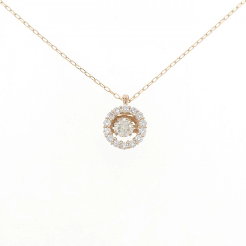 K18PG Dây chuyền kim cương 0.32CT - Hàng hiệu Authentic 861689