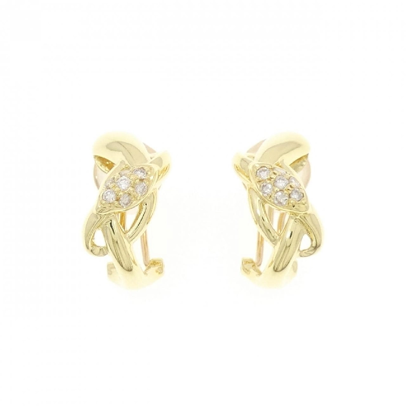 K18YG Bông tai/Khuyên tai kim cương 0.20CT - Hàng hiệu Chính hãng 871600