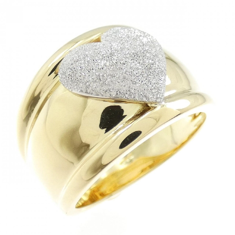 Nhẫn hình trái tim 750YG/750WG - Hàng hiệu Authentic 853973