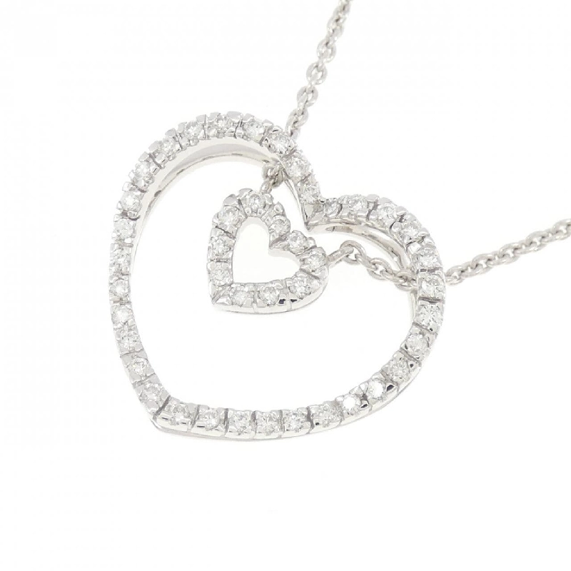 Dây chuyền kim cương hình trái tim 750WG 0.33CT - Hàng hiệu Chính hãng 863105