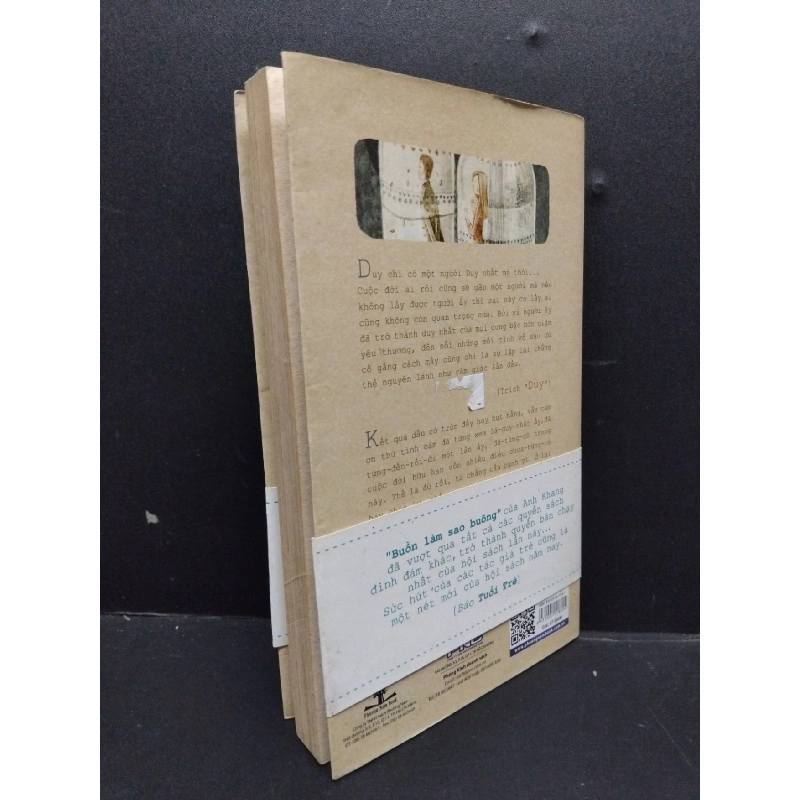 Buồn làm sao buông mới 70% ố vàng 2016 HCM1008 Anh Khang VĂN HỌC 916503