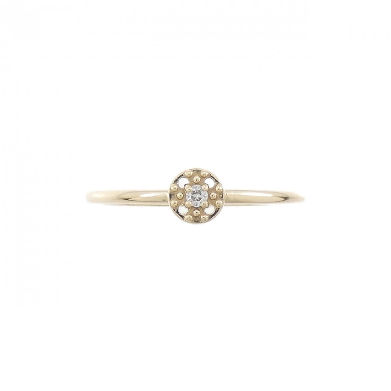 Nhẫn kim cương K10YG 0.01CT 672800