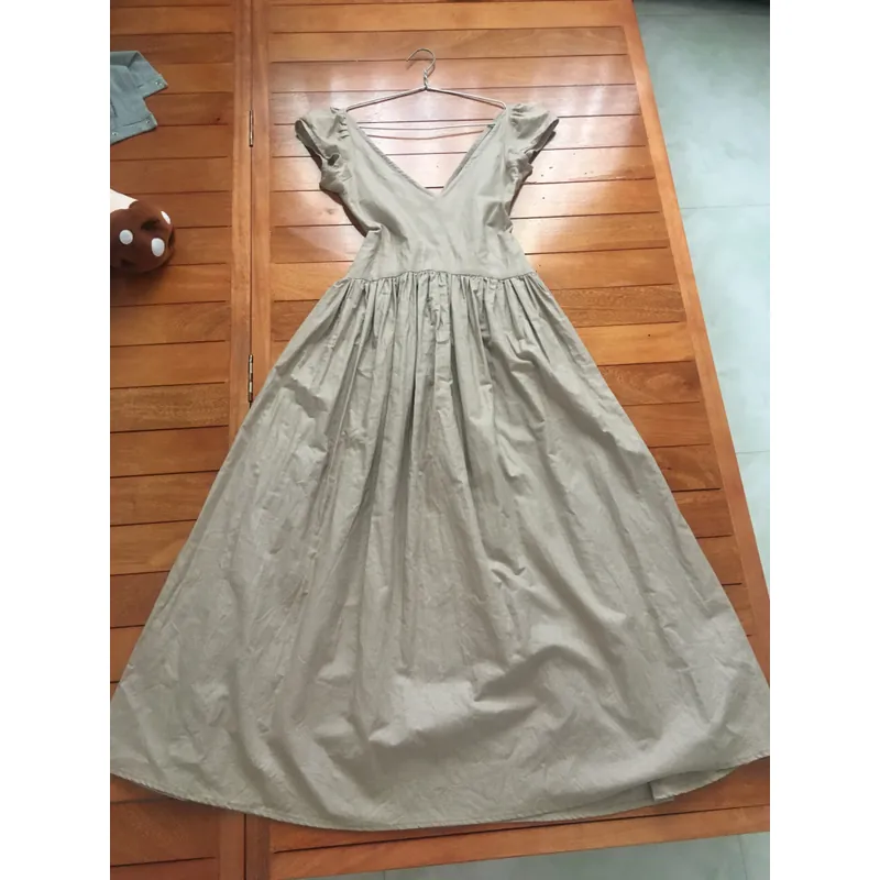 Đầm dài kem của Rale Studio size S mặc 1 lần chụp ảnh 599592