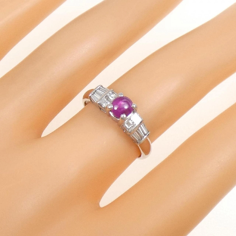 Nhẫn Star Ruby PT900 0.86CT - Hàng hiệu Chính hãng 851816