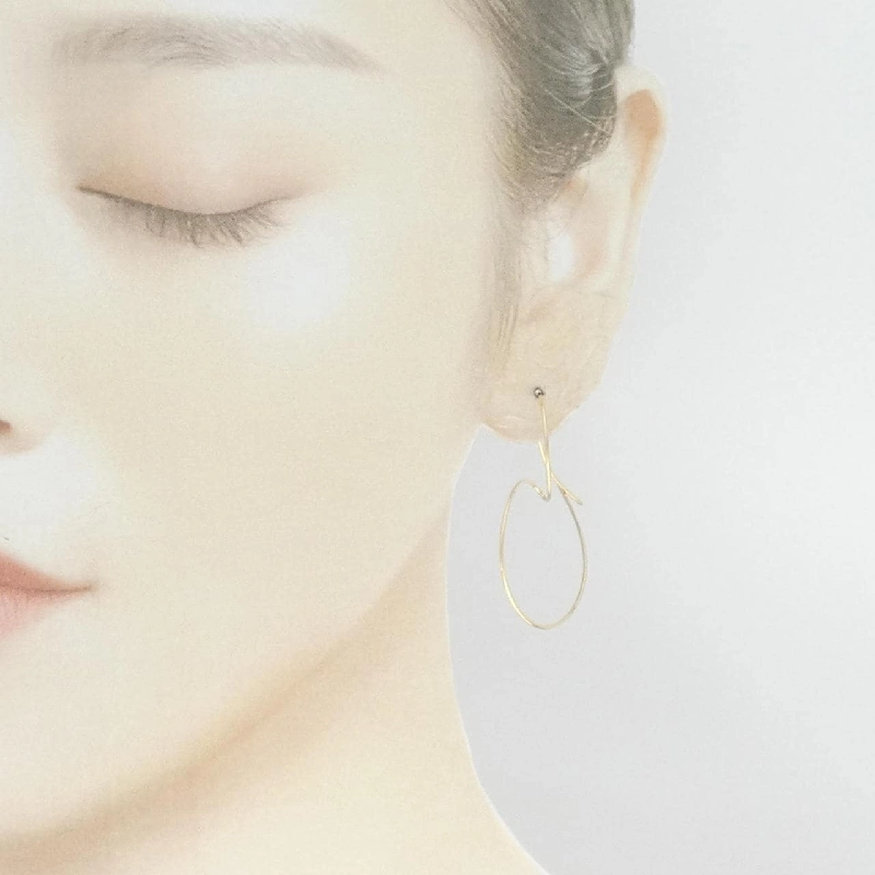 K18YG Bông tai hình trái tim - Hàng hiệu Chính hãng 871078