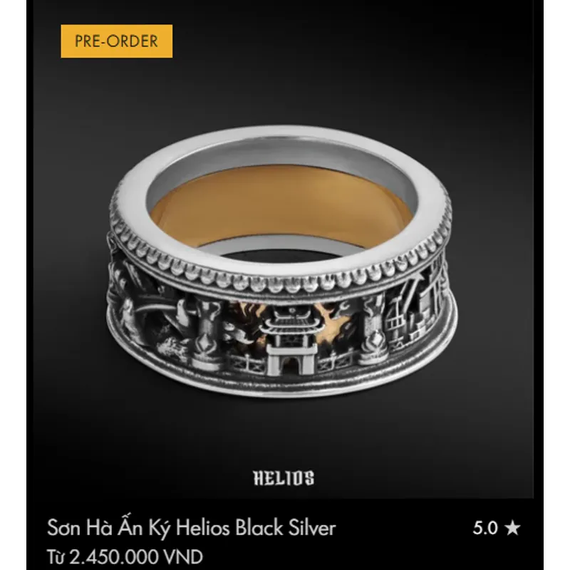 Nhẫn Helios: Sơn Hà Ấn Ký size 5 (new), Michigan size 7 1060134