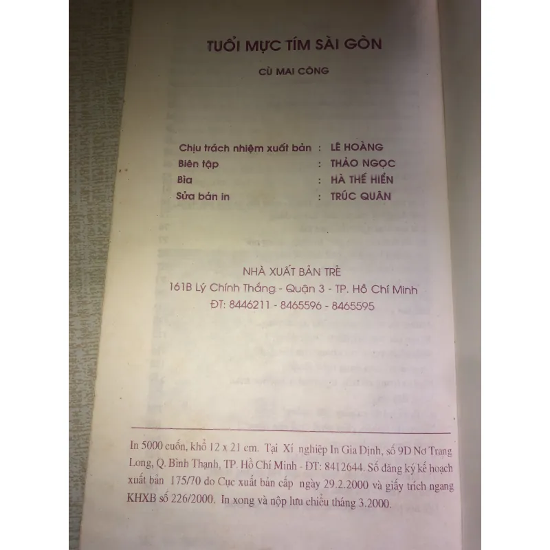 Tuổi Mực Tím Sài Gòn - Cù Mai Công 935195