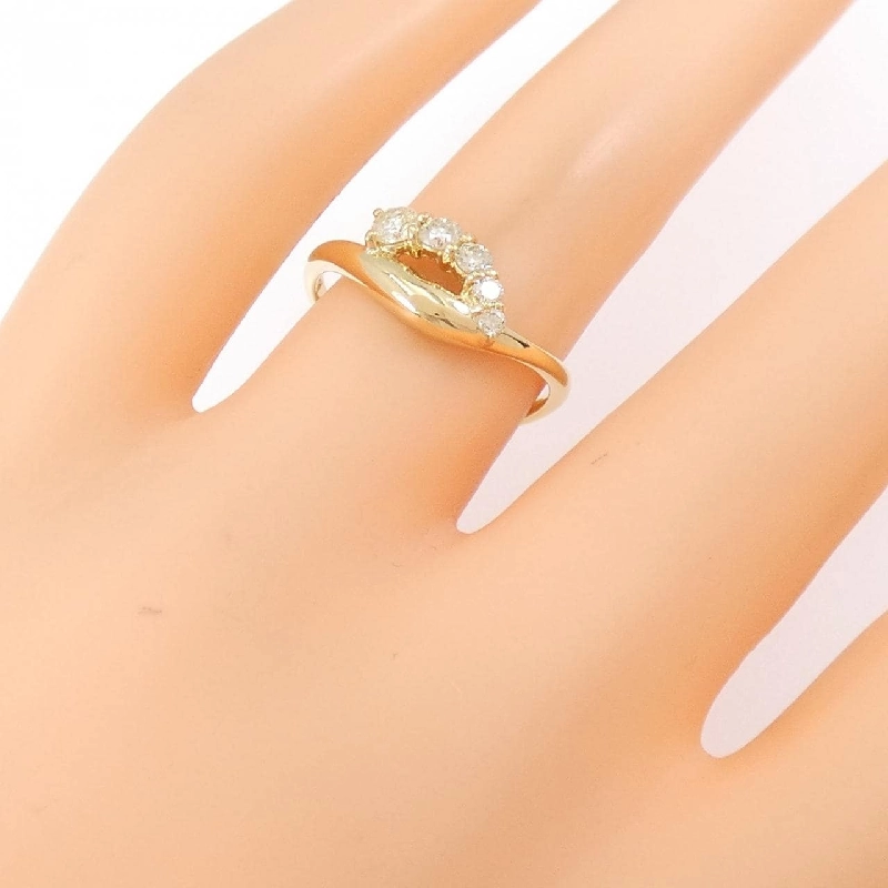 Nhẫn kim cương K18YG 0.30CT 672417