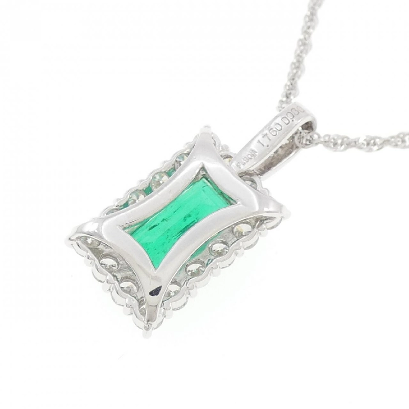 Dây chuyền ngọc lục bảo PT900/PT850 1.760CT xuất xứ Colombia - Hàng hiệu Authentic 856288