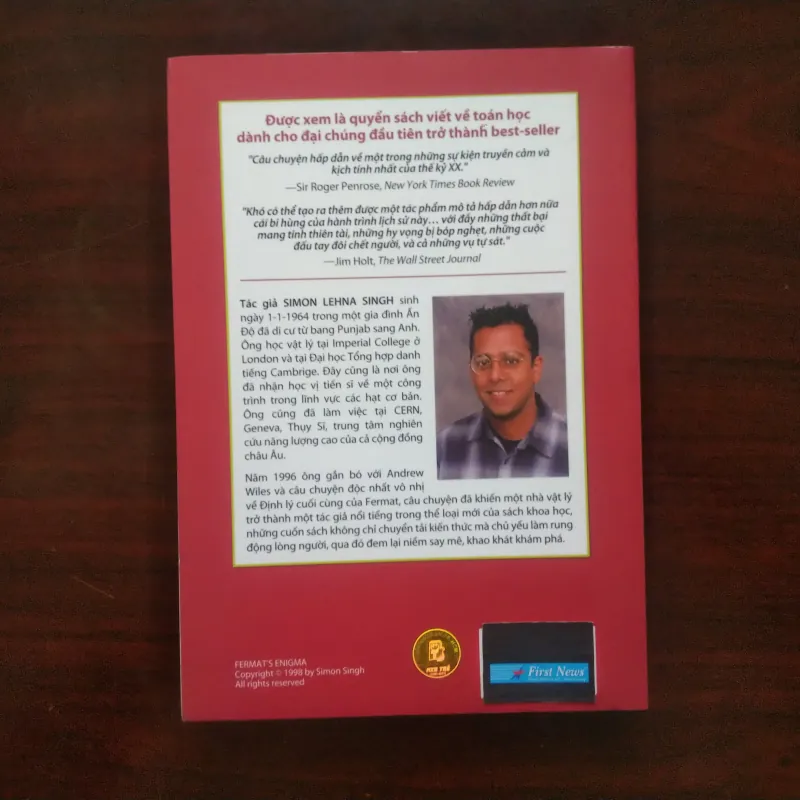 [Sách Khoa Học] Định Lý Cuối Cùng Của Fermat (Simon Singh) 1002918