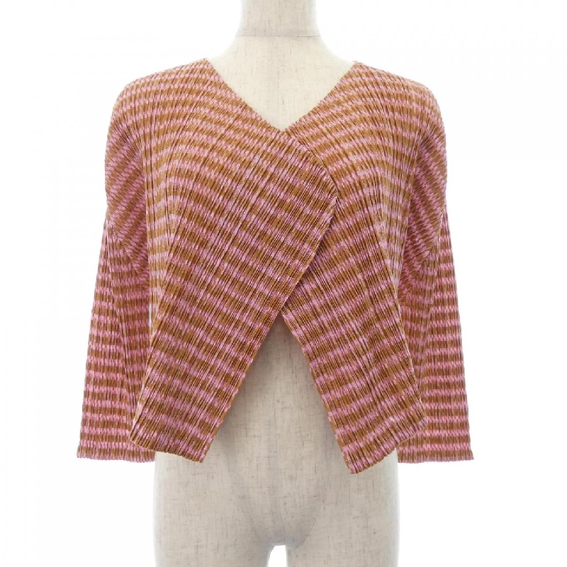 Pleats Please 2009 Họa tiết kẻ ô PP91-JO626 7564045 Áo cardigan 633438