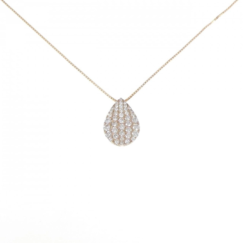 K18PG Pave Diamond Necklace 1.00CT - Hàng hiệu Chính hãng 862790