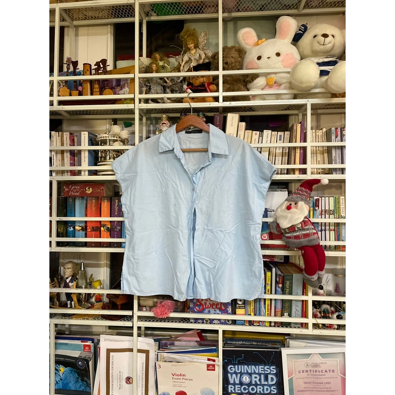 Áo sơ mi blue, Zanzea, Size M 521314