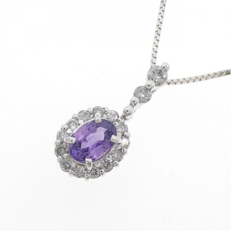 Dây chuyền Sapphire K18WG 0.61CT - Hàng hiệu Chính hãng 859171