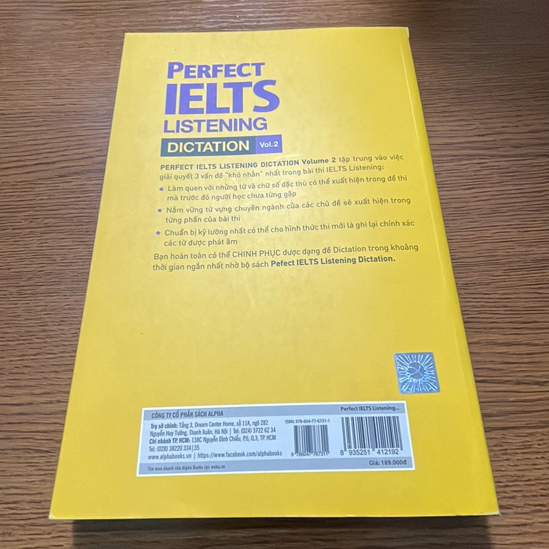 Perfect ielts listening Dictation vol 2 William Jang 357224