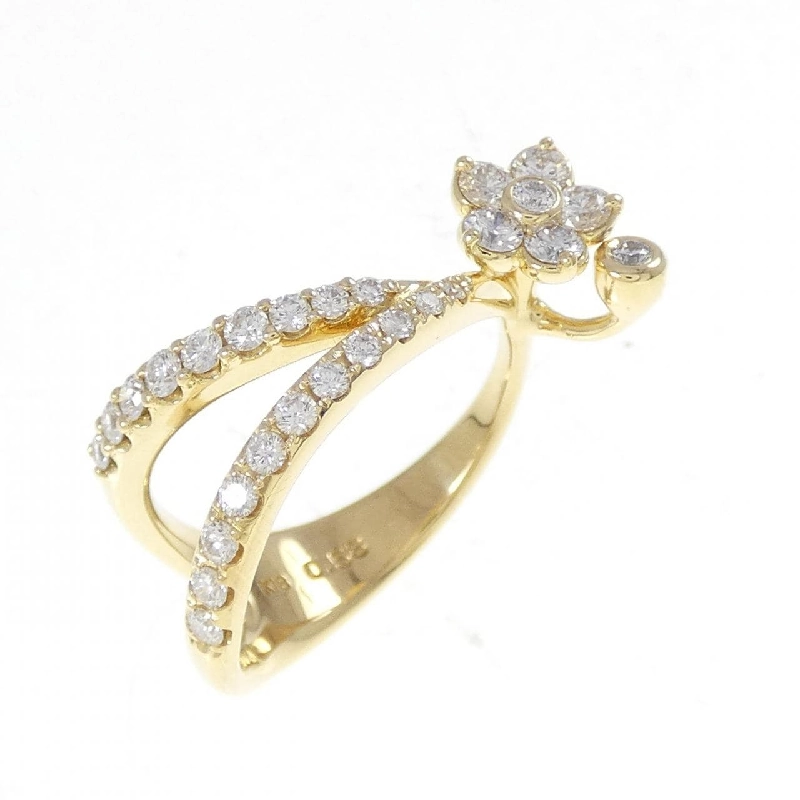 Nhẫn kim cương hoa K18YG 0.58CT - Hàng hiệu Chính hãng 851100