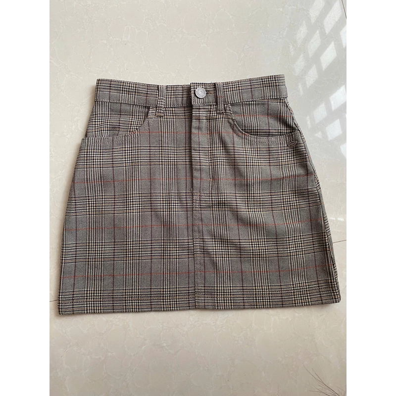 Pull & Bear Plaid Mini Skirt 291620