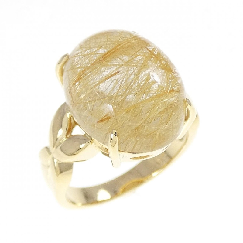 Nhẫn K18YG Rutile Quartz - Hàng hiệu Authentic 850388