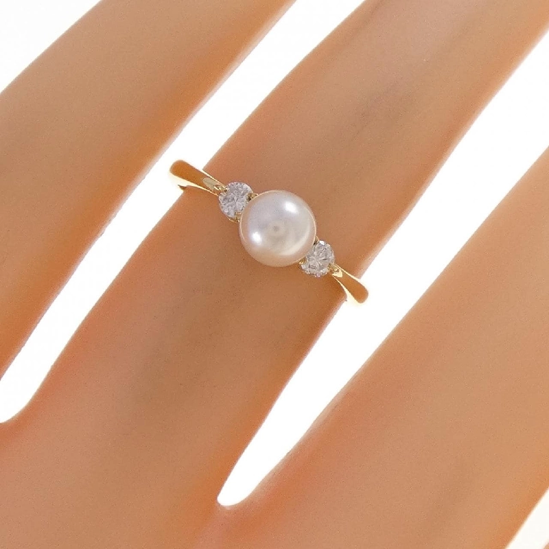 Nhẫn ngọc trai Akoya K18YG 4.9mm - Hàng hiệu Authentic 851684