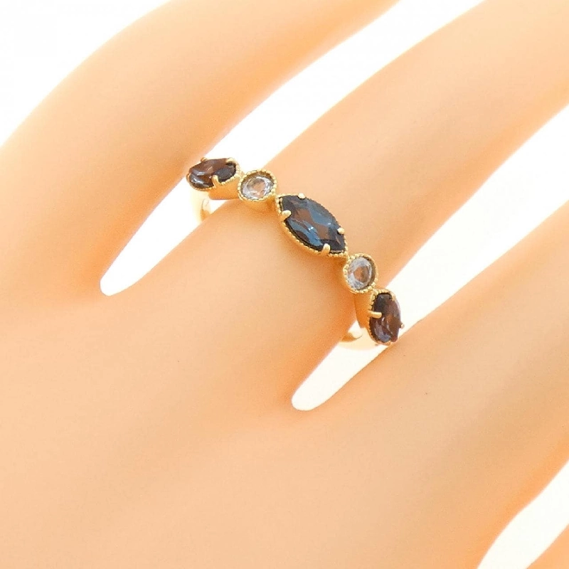 Nhẫn Blue Topaz K18YG - Hàng hiệu Chính hãng 856821