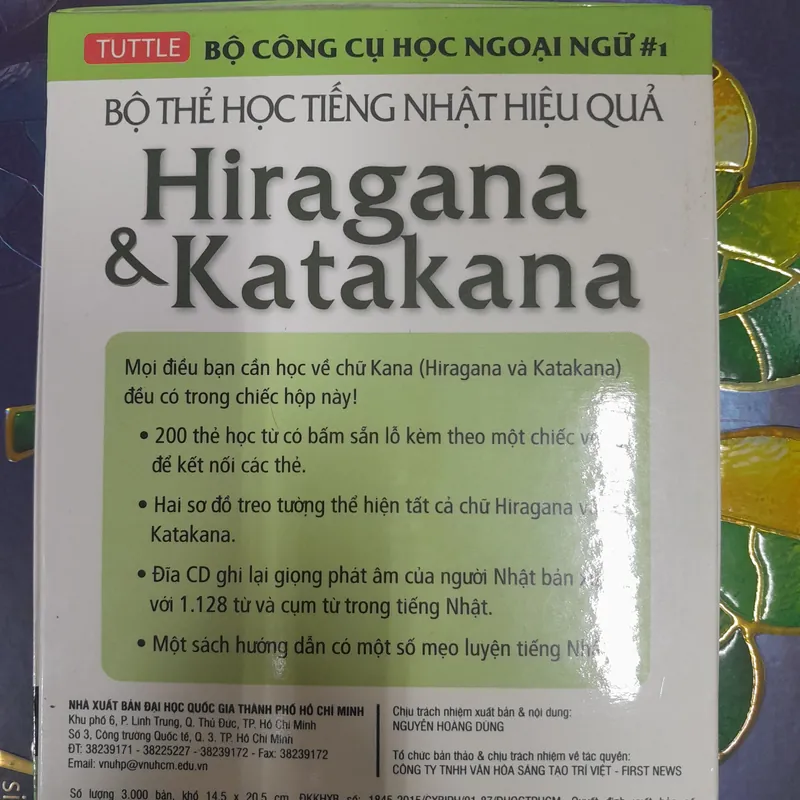 Bộ thẻ và bản học tiếng Nhật Hiragana & Katakana 569961