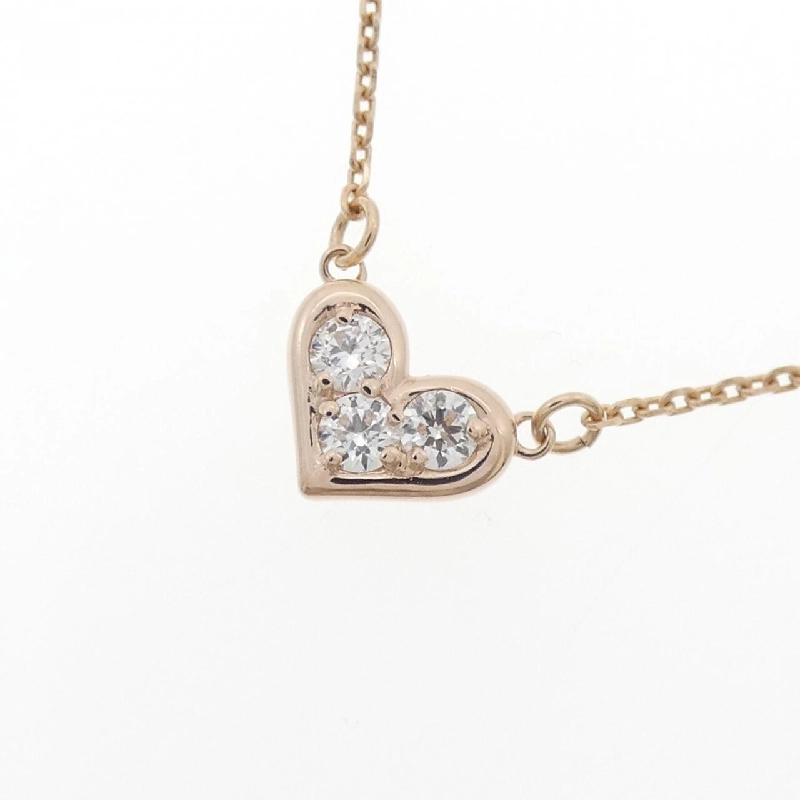 K10PG Dây chuyền kim cương hình trái tim 0.15CT - Hàng hiệu Chính hãng 859820