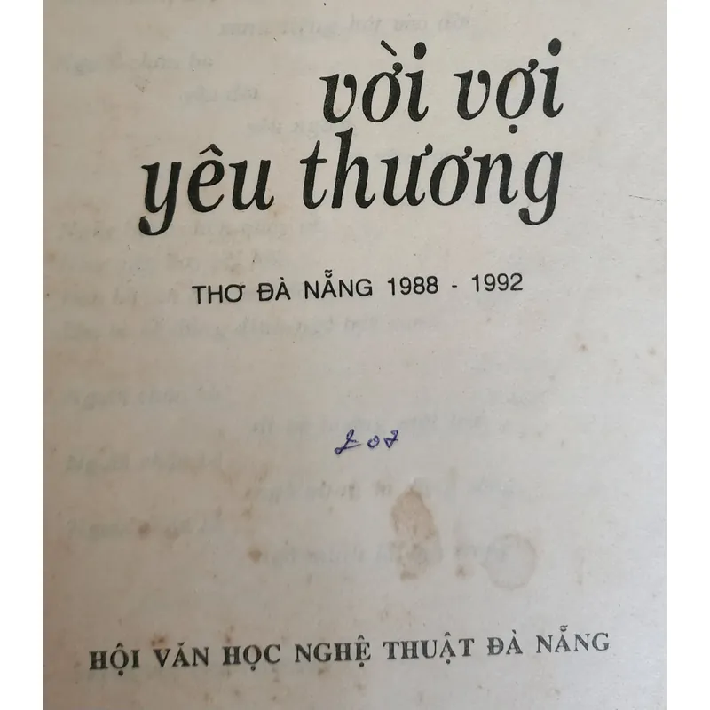 Tập thơ VỜI VỢI YÊU THƯƠNG 705363