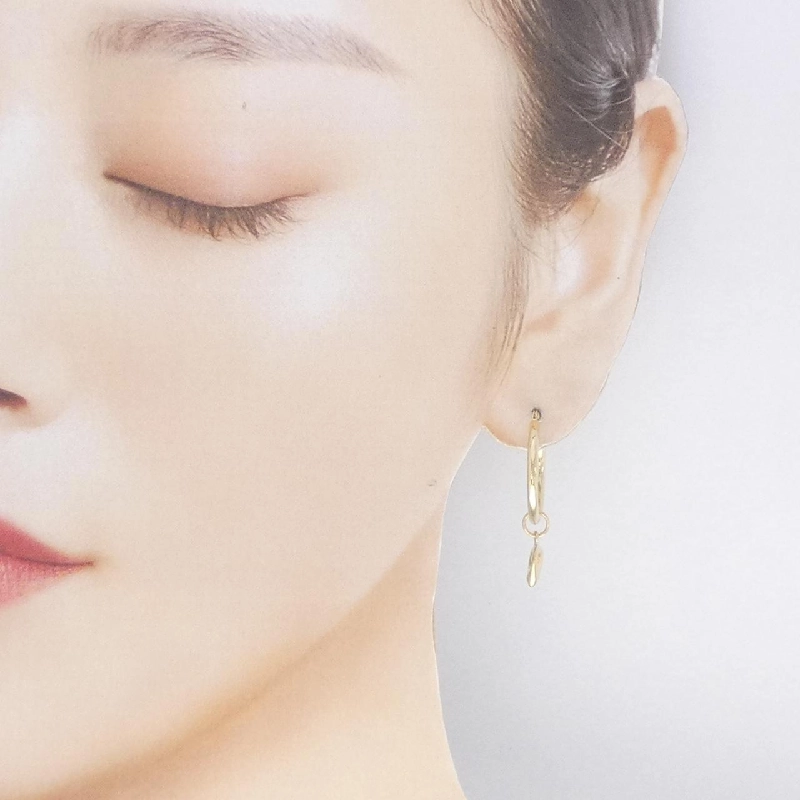 K18YG 2WAY Bông tai hình trái tim - Hàng hiệu Chính hãng 869259