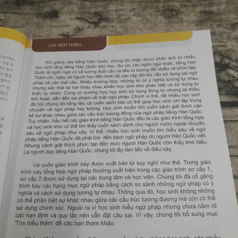 Tiếng Hàn-  Ngữ pháp sơ cấp -  In màu trình bày song ngữ 689311
